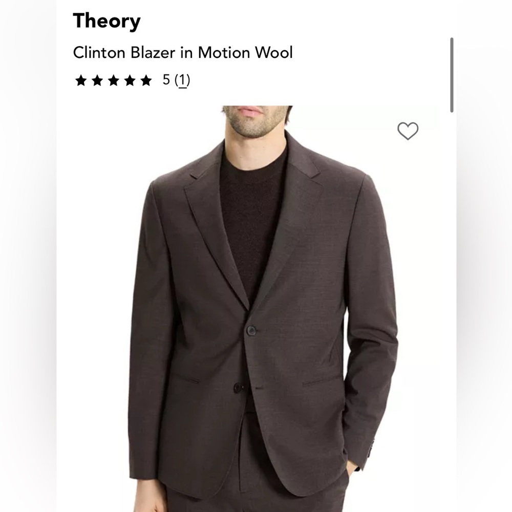 Theory Solid Slim Fit Suit Jacket in Soft Tailoring